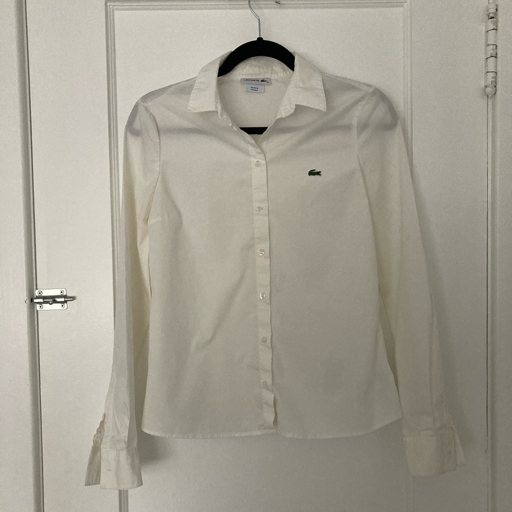 Lacoste Crisp White Button Up